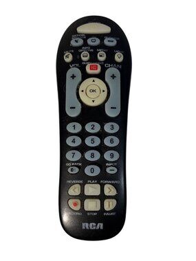 RCA Universal Remote Control CRCR313BIR Black For TV DVD VCR SAT-CBL